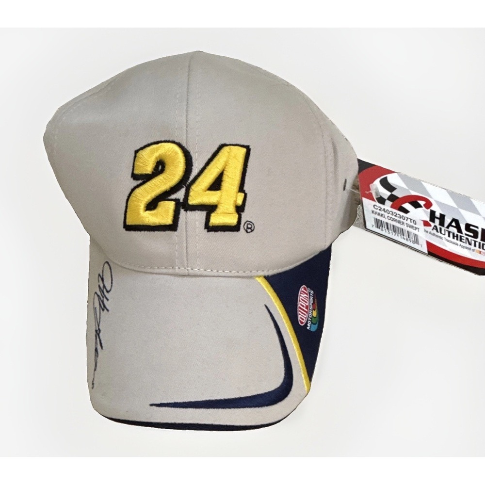 Jeff Gordon #24 NASCAR DuPont Motorsports Signed Hat Cap Chase Authentics